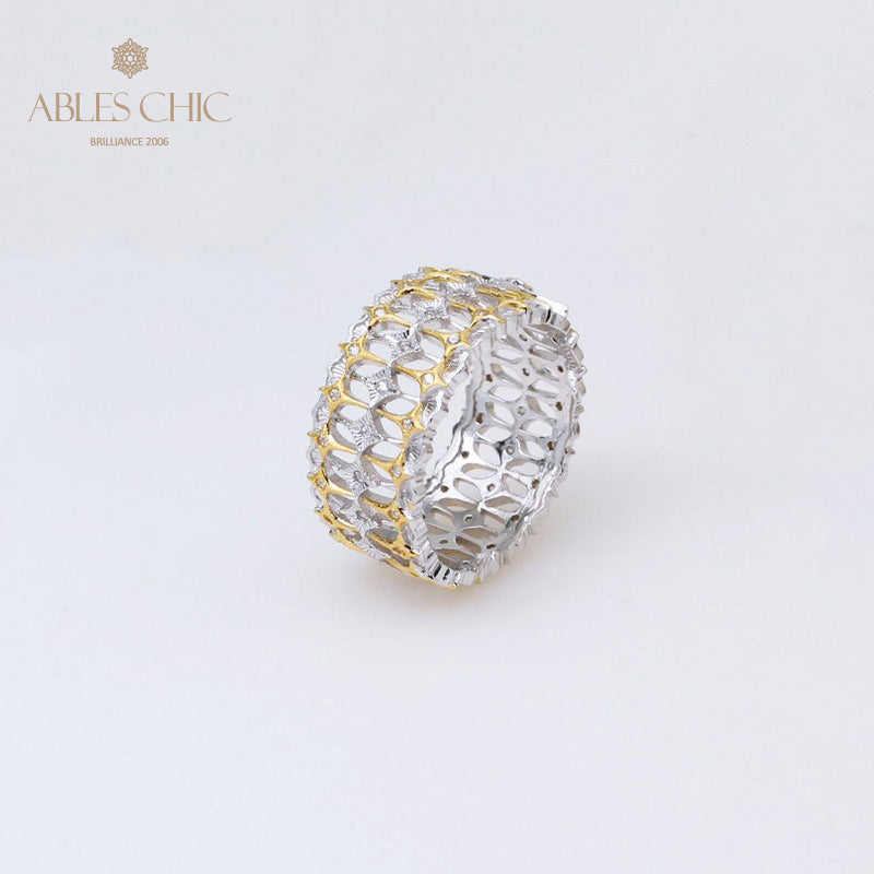 Bague Large Filigrane Étoilé 5137