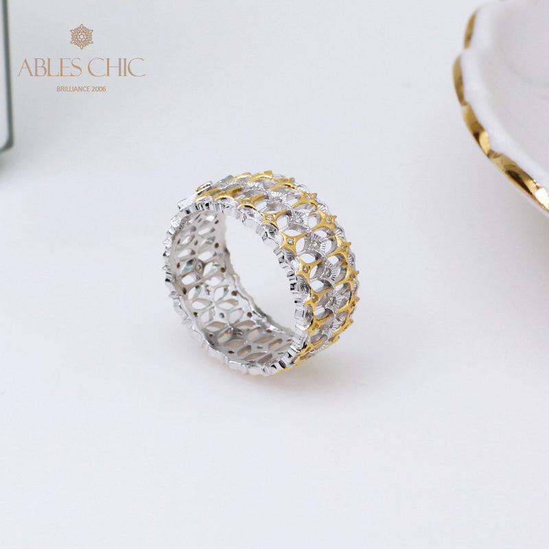 Bague Large Filigrane Étoilé 5137