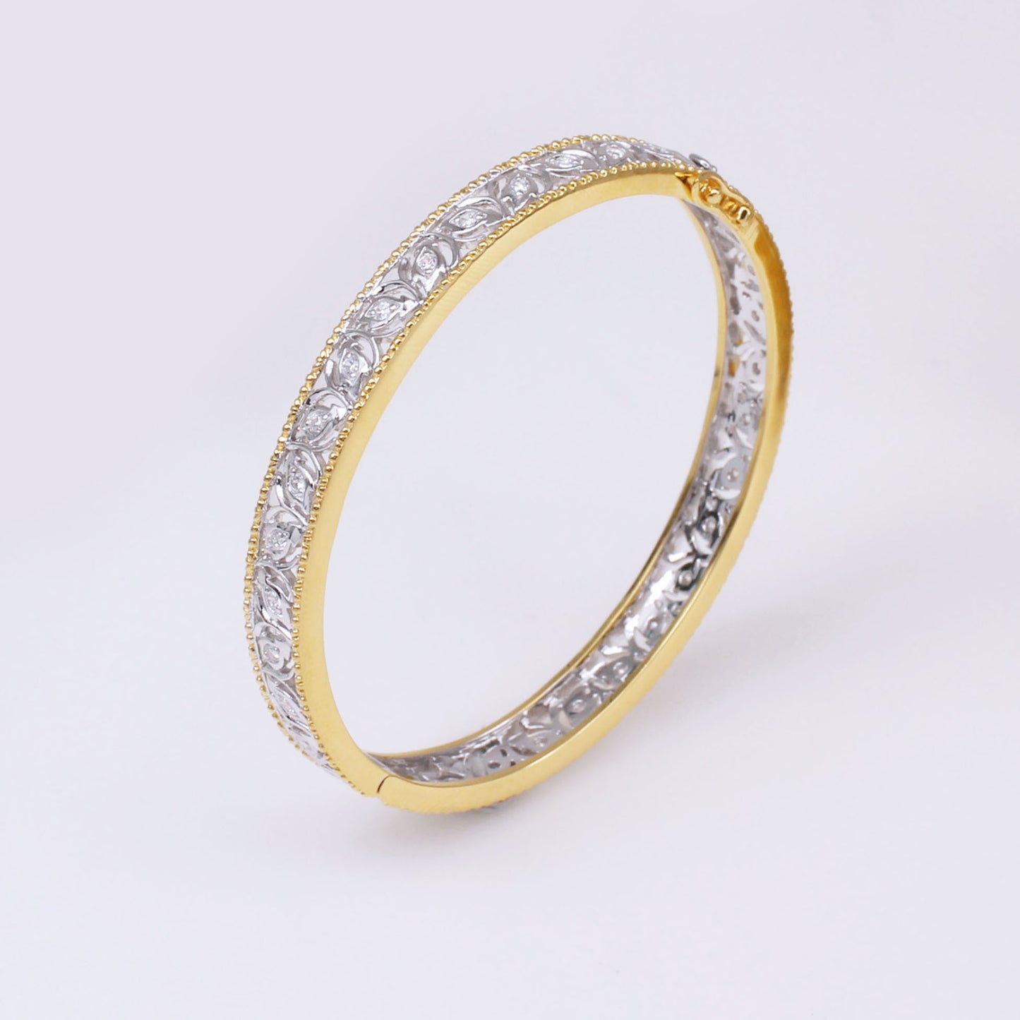 Bracelet Zircon Filigrane Floral 5021