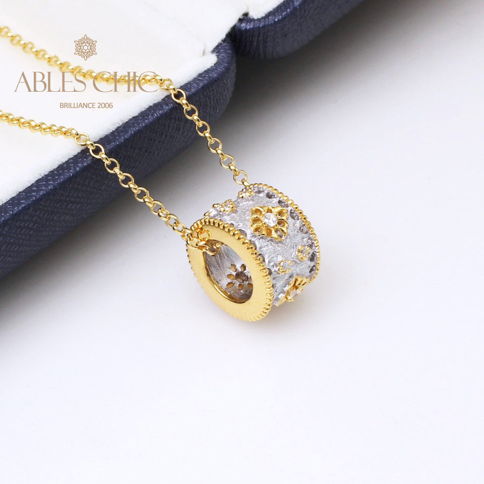 Collier Floral Trèfles Fretwork 5005