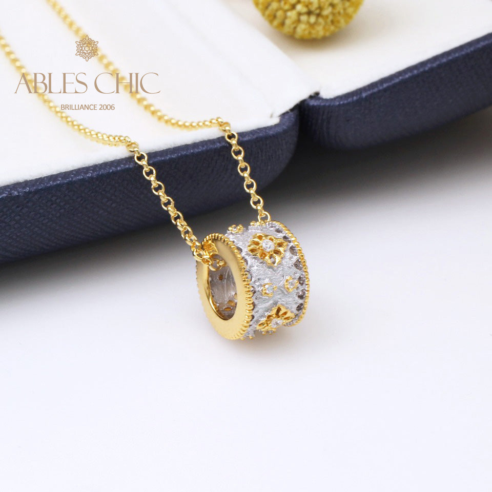 Collier Floral Trèfles Fretwork 5005