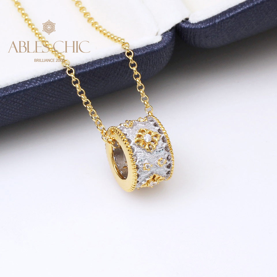 Collier Floral Trèfles Fretwork 5005