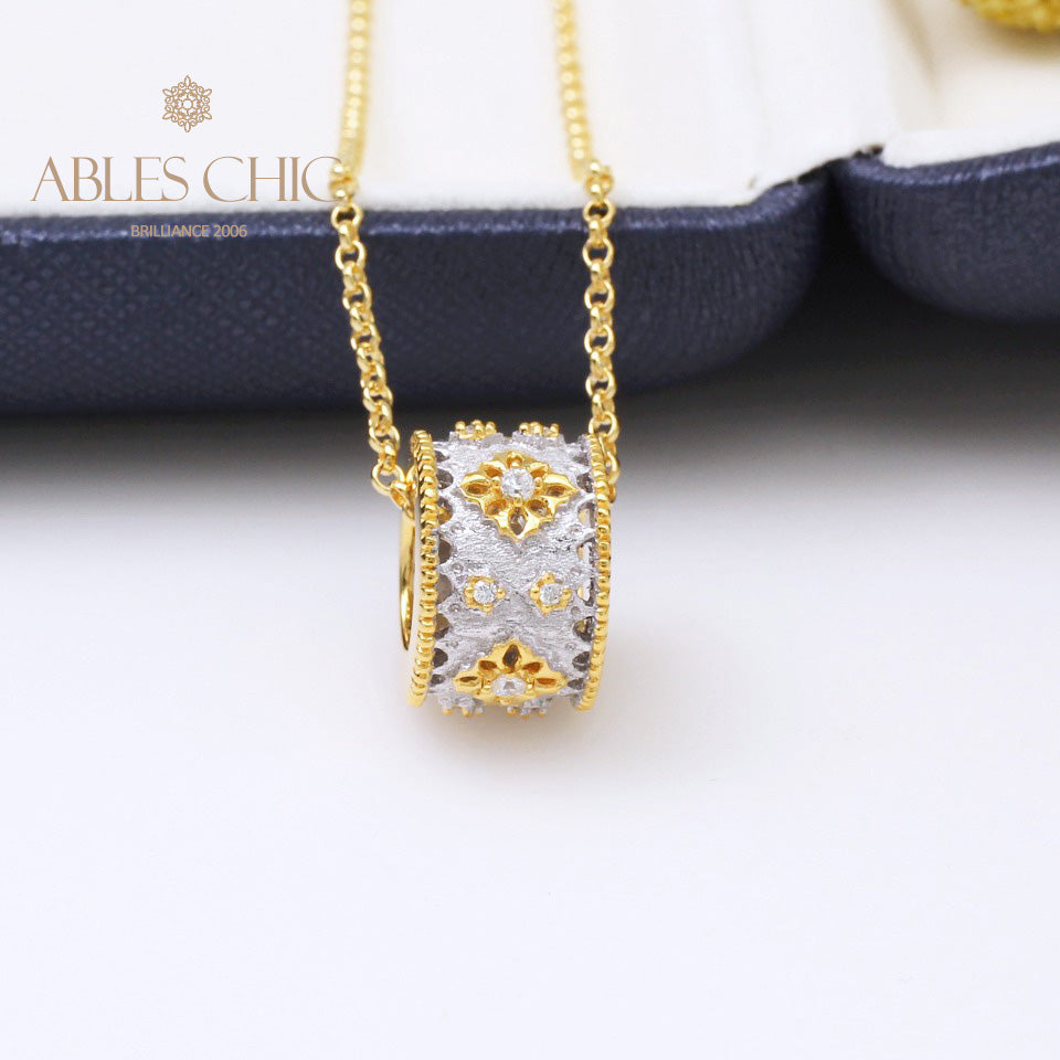 Collier Floral Trèfles Fretwork 5005