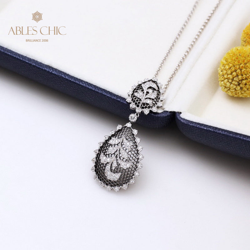 Collier Floral En Filigrane De Dentelle 5340