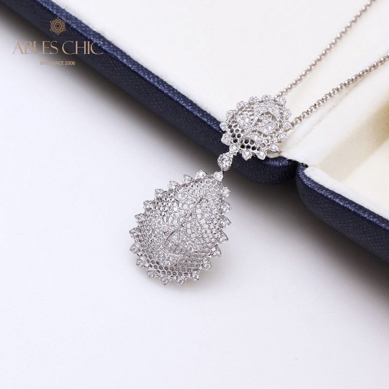 Collier Floral En Filigrane De Dentelle 5340