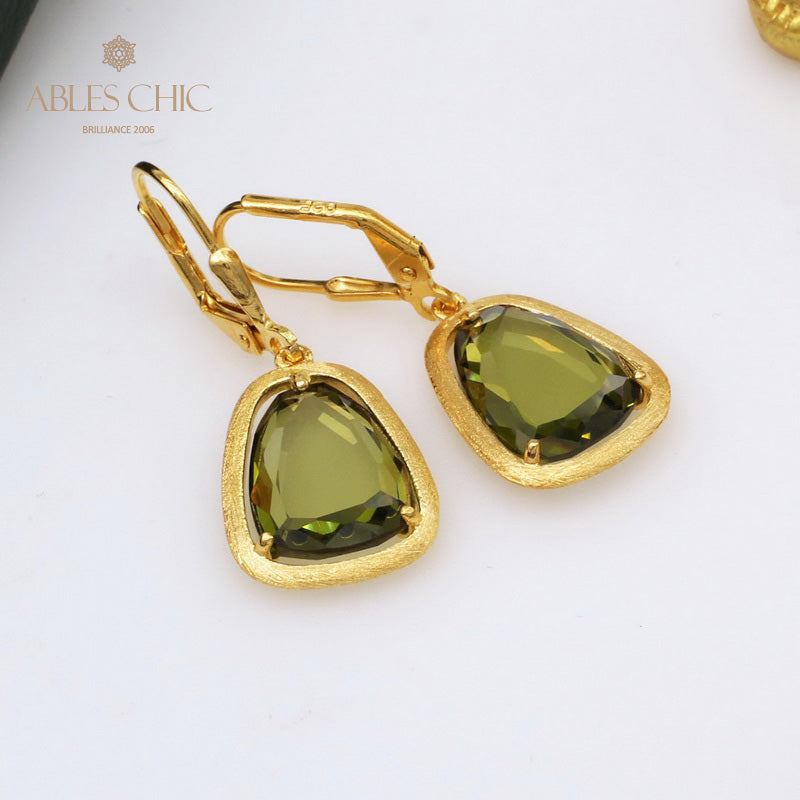 Boucles d'oreilles couleur CZ pierres précieuses C11E4S25184