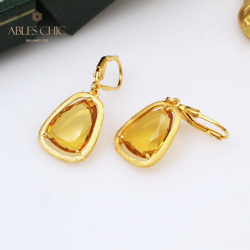 Boucles d'oreilles couleur CZ pierres précieuses C11E4S25184