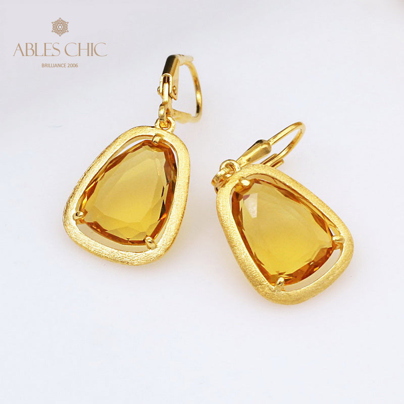 Boucles d'oreilles couleur CZ pierres précieuses C11E4S25184
