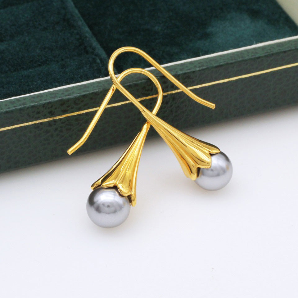 Boucles d'oreilles Crawler Pétale de Nacre 5265