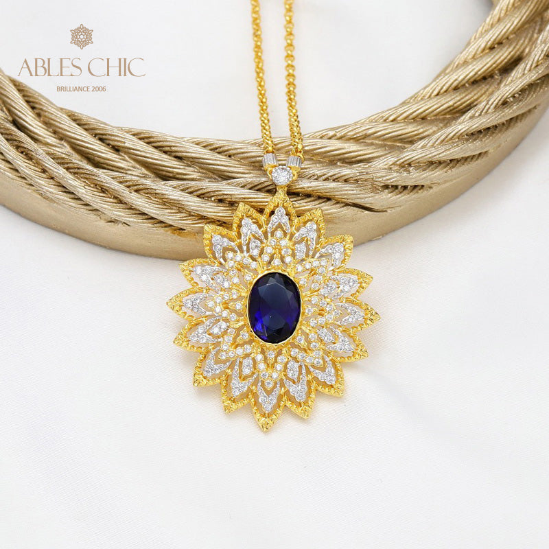 Collier en filigrane en forme de larme de dentelle 5667