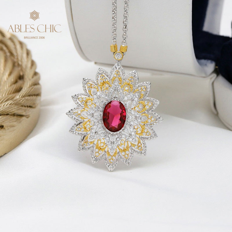Collier en filigrane en forme de larme de dentelle 5667