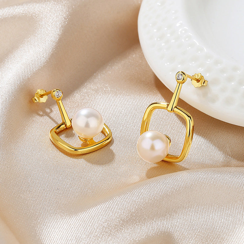 Boucles d'oreilles en fil de perles d'eau douce PE1042