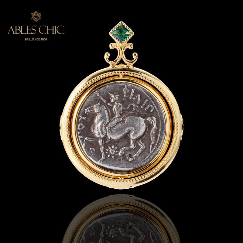 Collier de pièces de monnaie romaines antiques 5780
