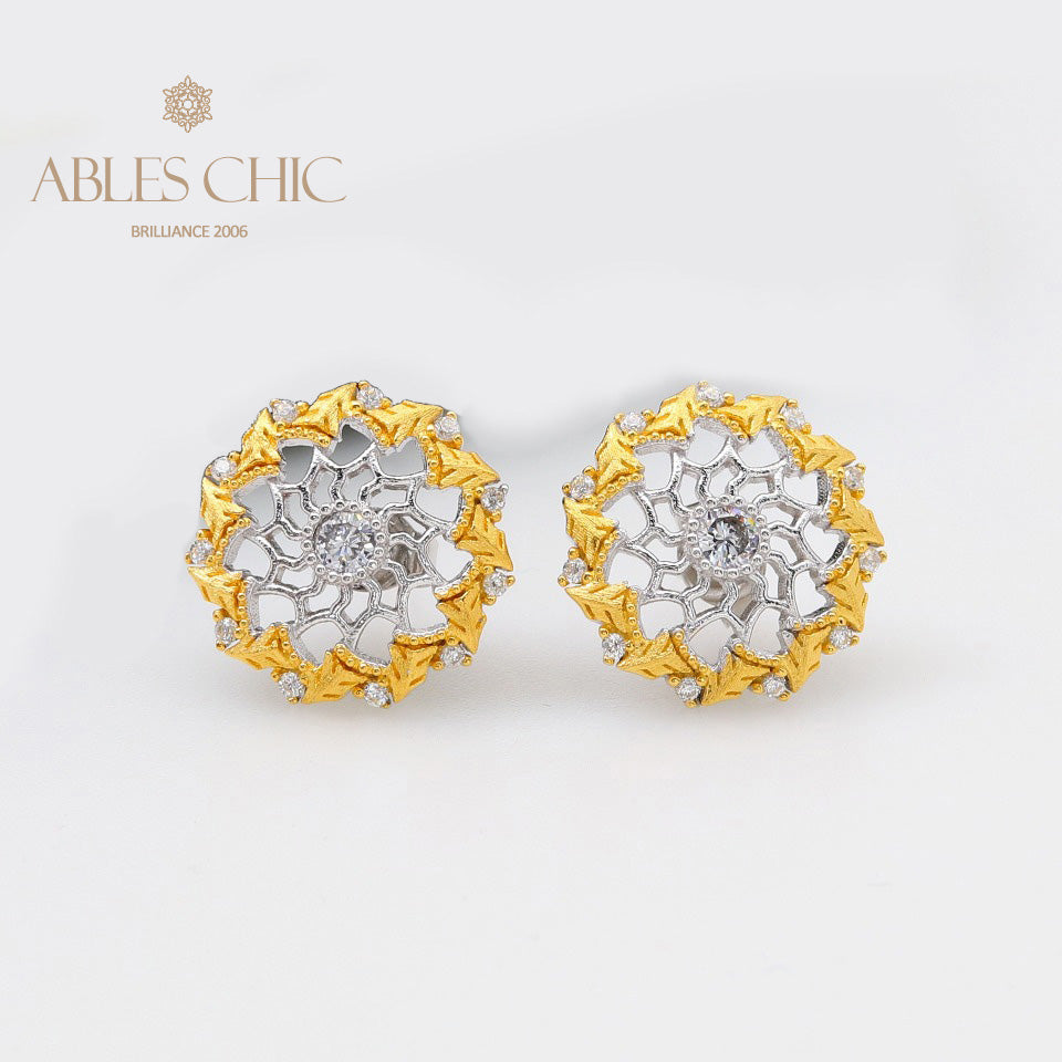 Boucles d'oreilles tiges guirlande bohème 5099