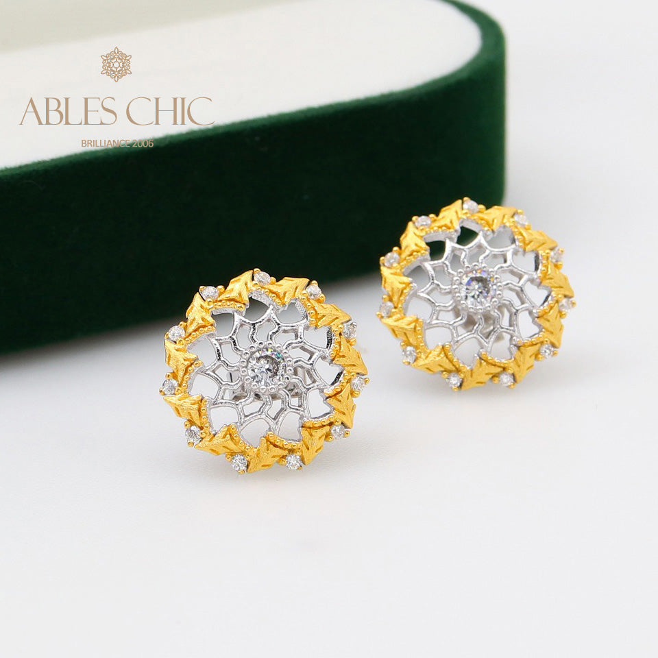 Boucles d'oreilles tiges guirlande bohème 5099