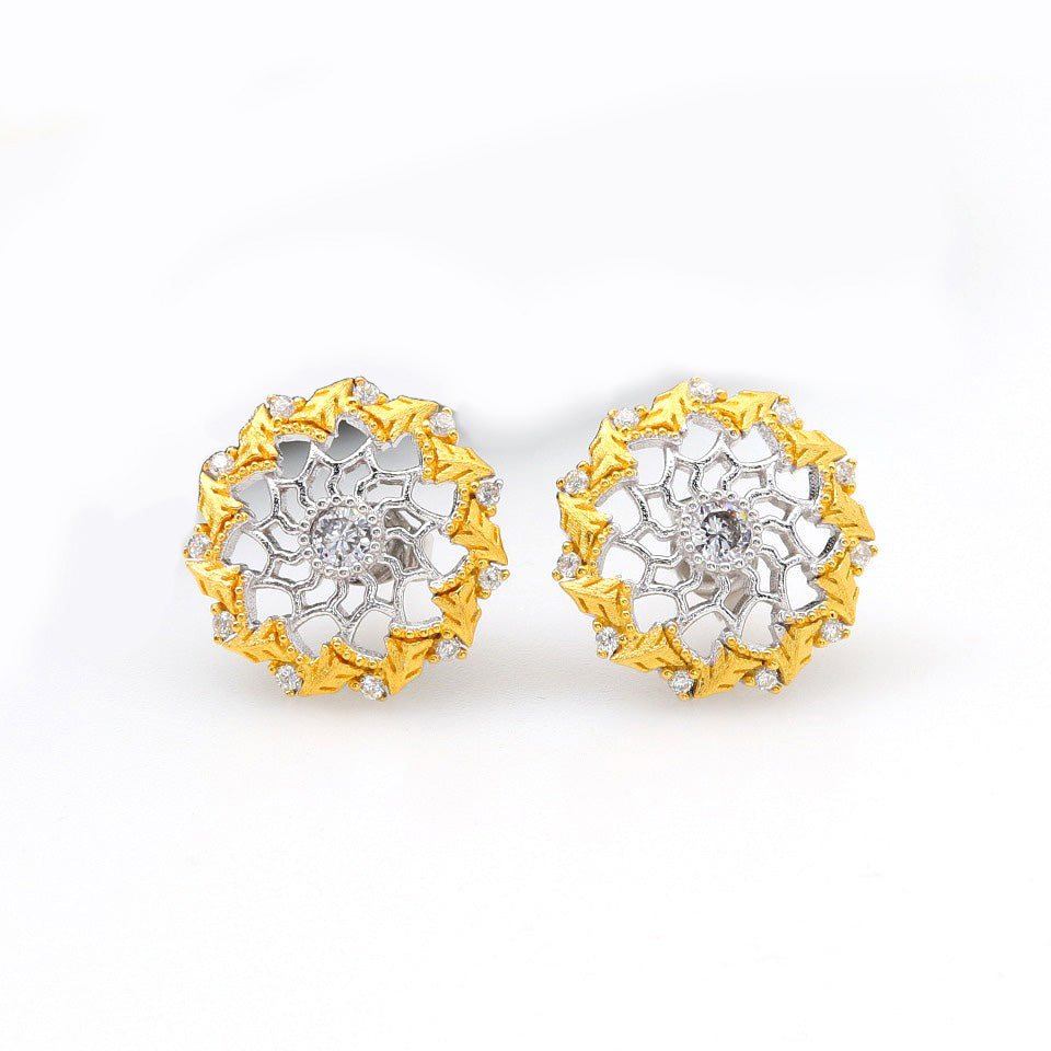 Boucles d'oreilles tiges guirlande bohème 5099
