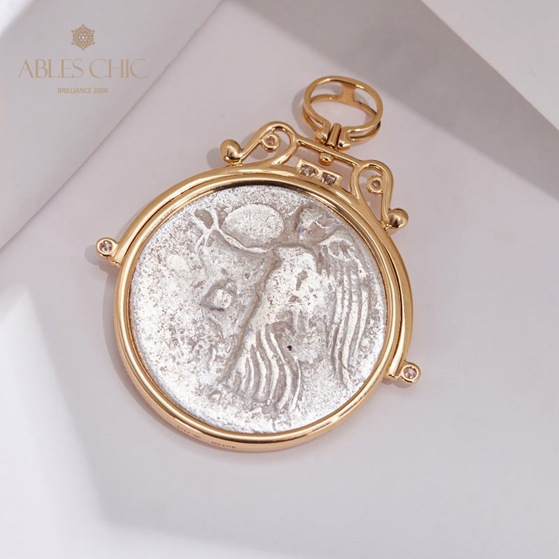 Grèce Athena Coin Pendentif seulement