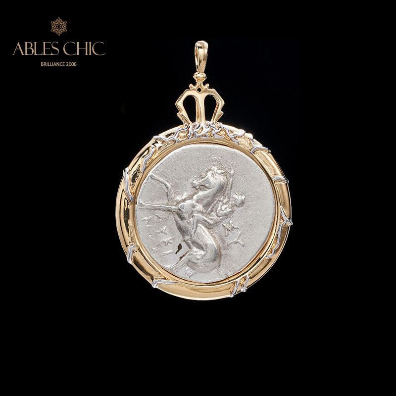 Pendentif de pièce byzantine uniquement