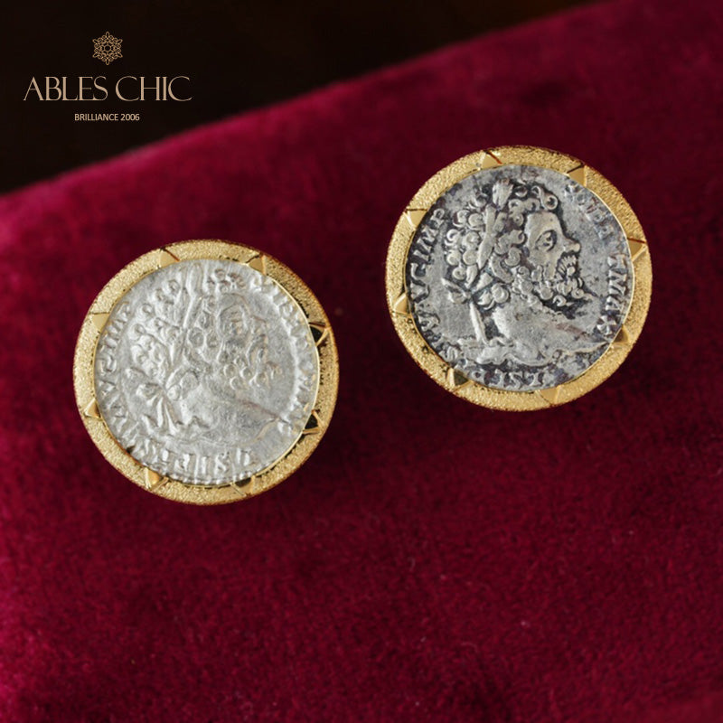 Boucles d'oreilles en forme de lire romaine