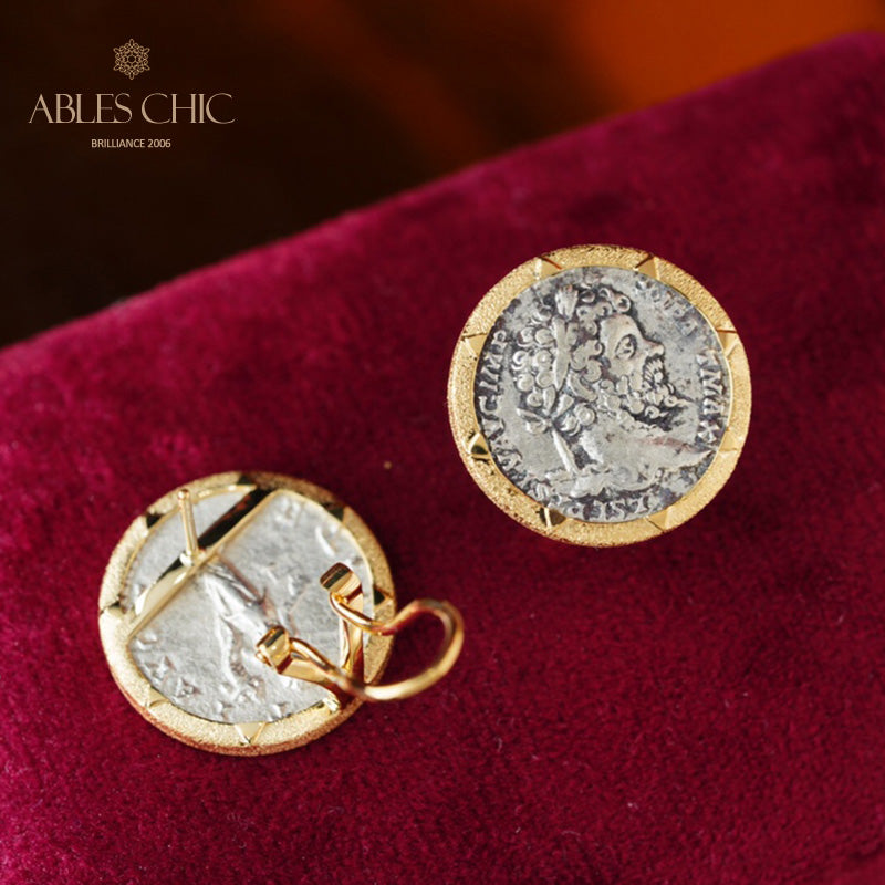 Boucles d'oreilles en forme de lire romaine