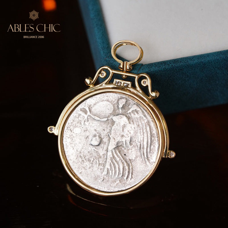 Pendentif médaillon d’artefact byzantin uniquement