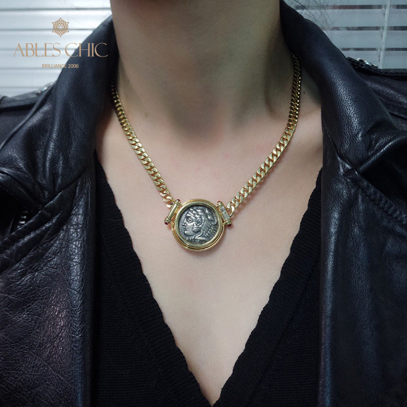 Collier médaillon byzantin Alexandra III