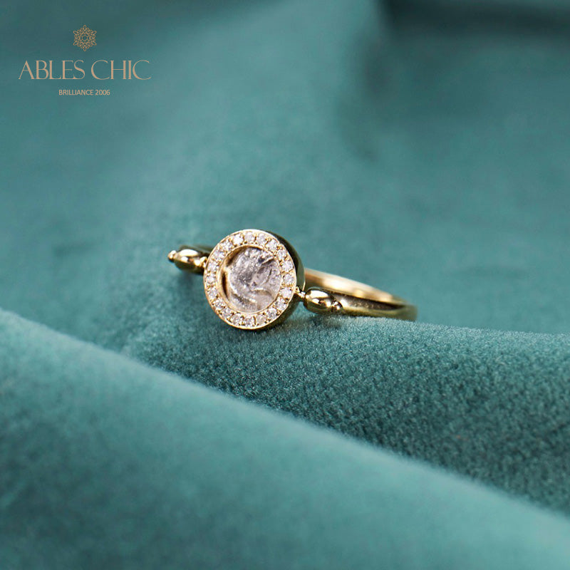 Bague rubis en argent antique