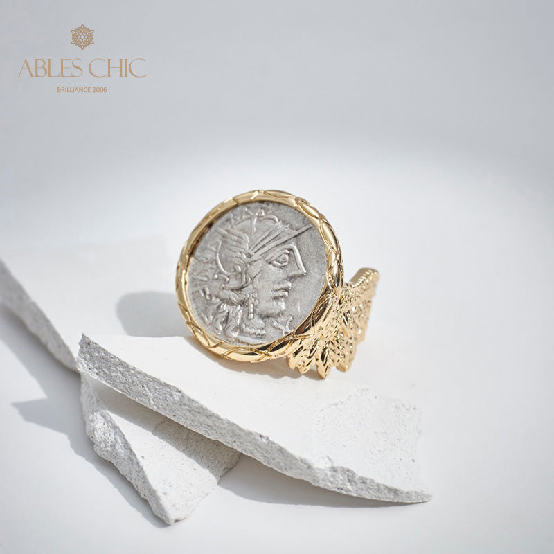 Anneau de pièce d’aile de divinité byzantine