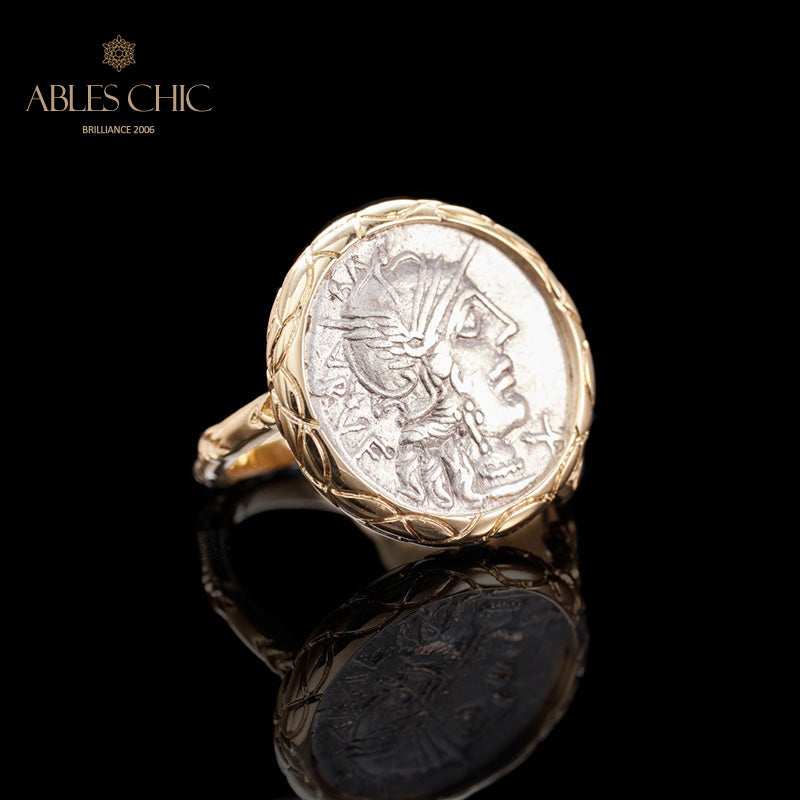 Anneau de pièce d’aile de divinité byzantine