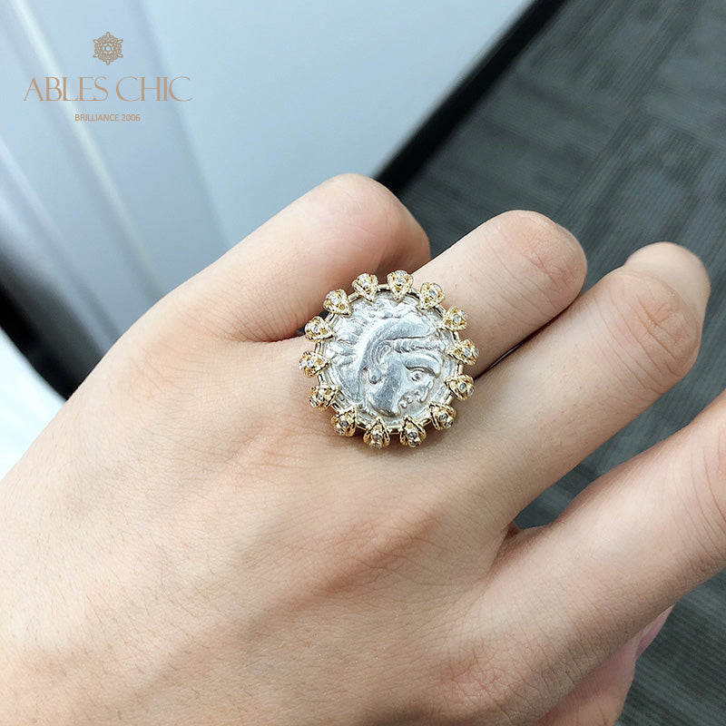 Anneau de pièce de monnaie d’Héraclès byzantin