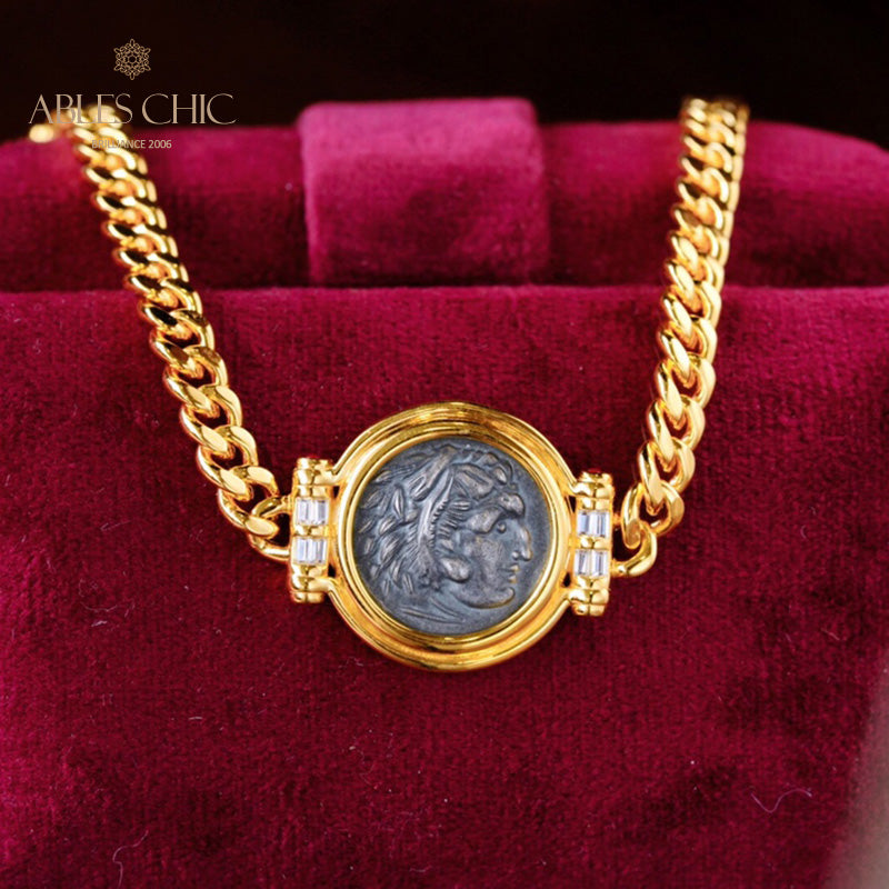 Bracelet pièce de monnaie romaine 6063