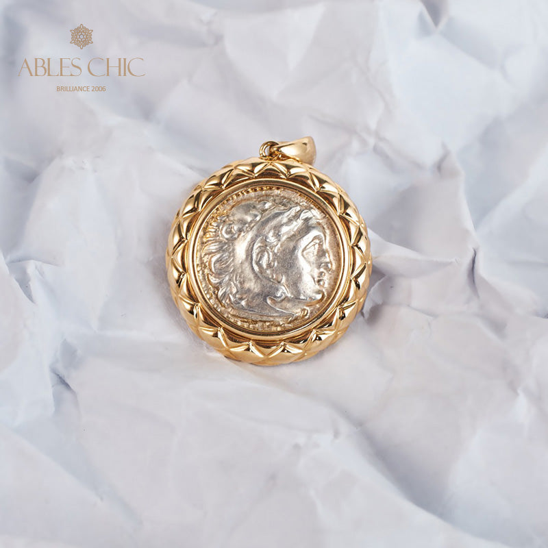 Pendentif byzantin Zeus Flip Coin uniquement