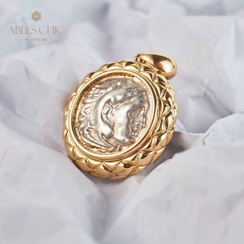 Pendentif byzantin Zeus Flip Coin uniquement