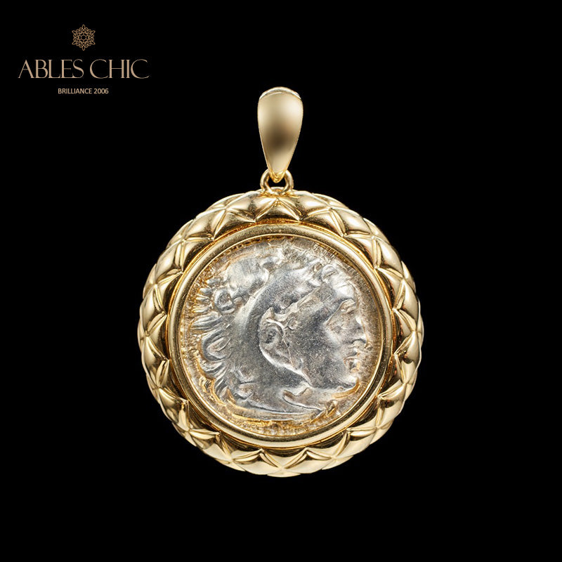 Pendentif byzantin Zeus Flip Coin uniquement