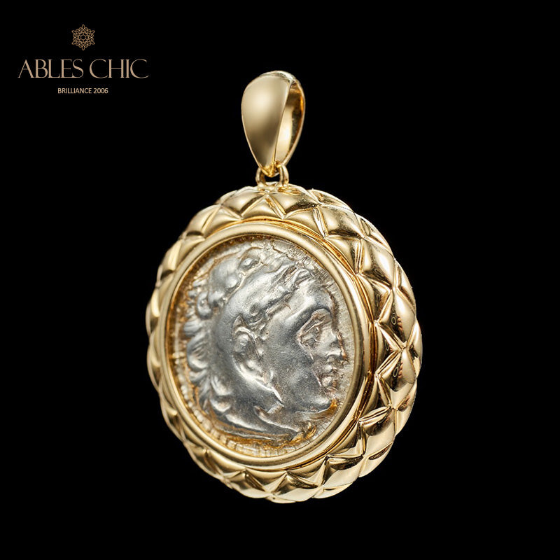 Pendentif byzantin Zeus Flip Coin uniquement