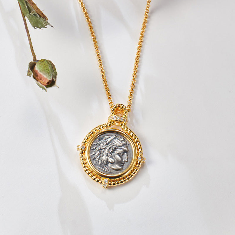 Collier réplique de pièces de monnaie byzantines 6056