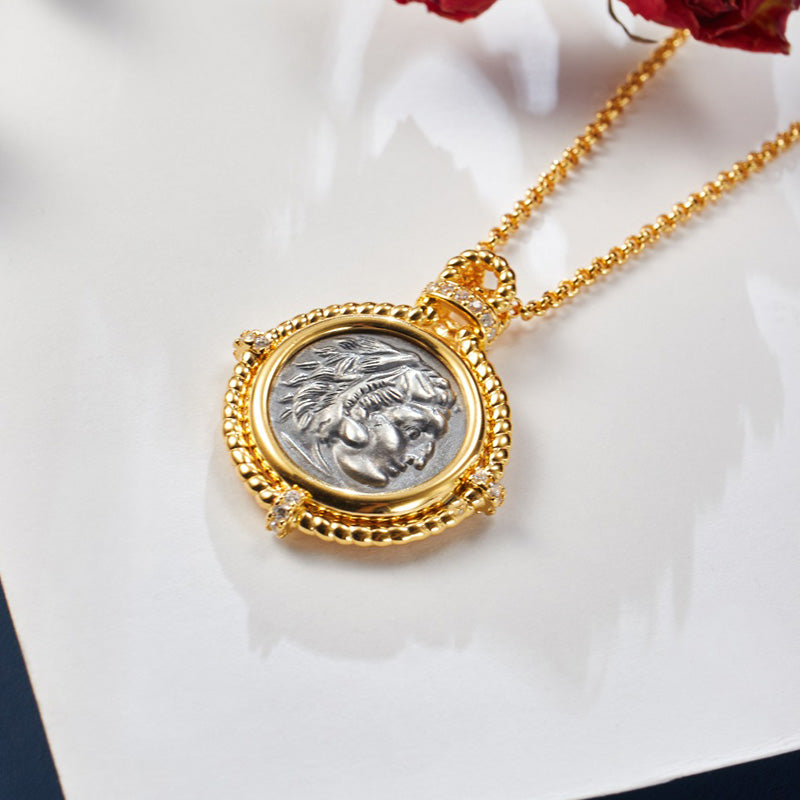 Collier réplique de pièces de monnaie byzantines 6056
