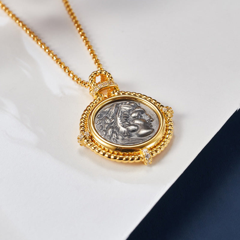 Collier réplique de pièces de monnaie byzantines 6056