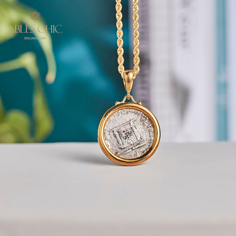 Pendentif à pièce de monnaie romaine uniquement