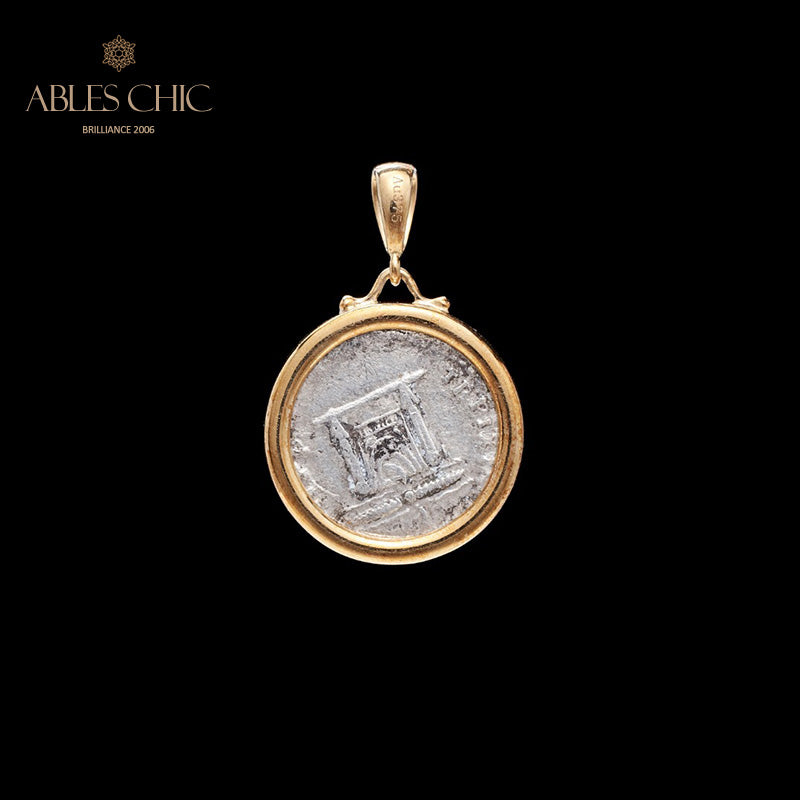 Pendentif à pièce de monnaie romaine uniquement