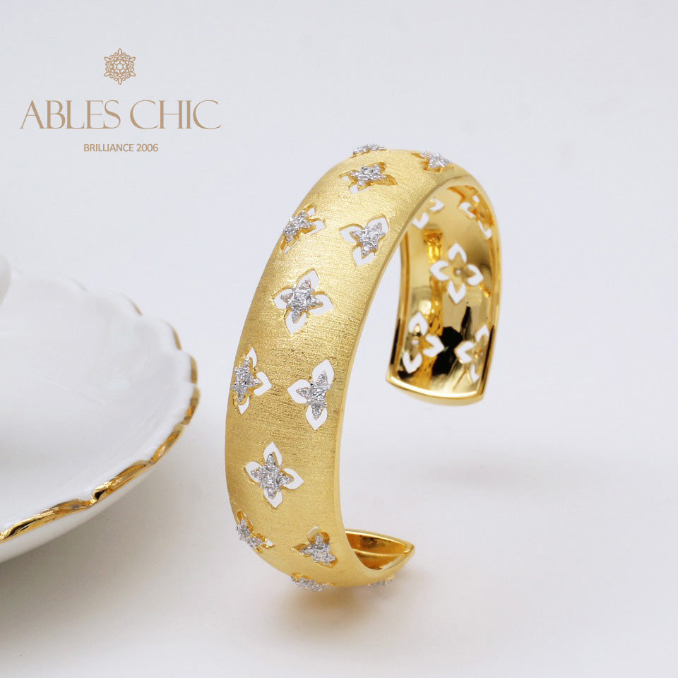 Bracelet Floral Trèfles Soyeux 5058
