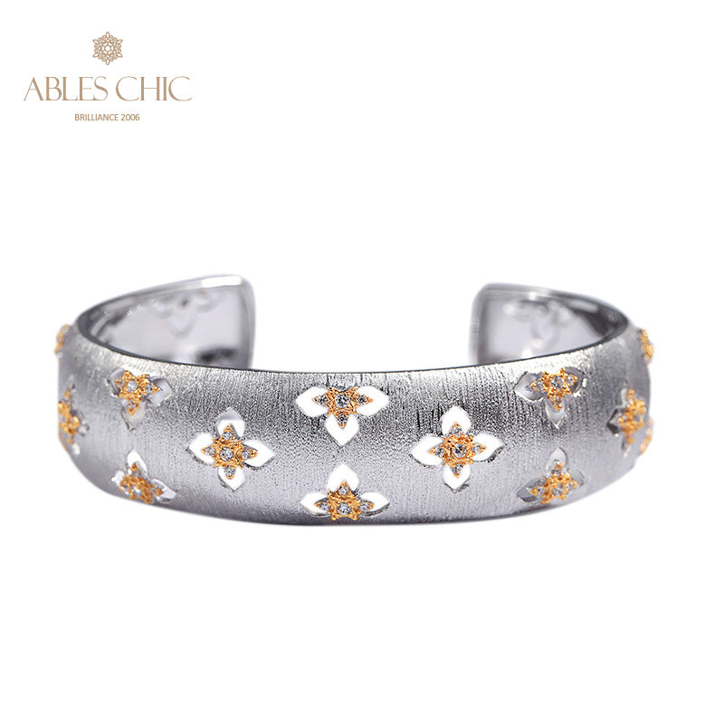 Bracelet Floral Trèfles Soyeux 5058