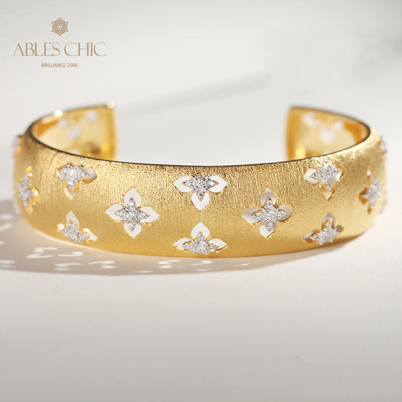 Bracelet Floral Trèfles Soyeux 5058