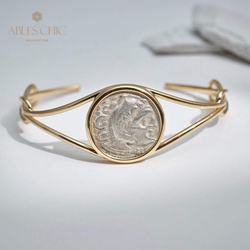 Bracelet grec Heracles Lira Coins
