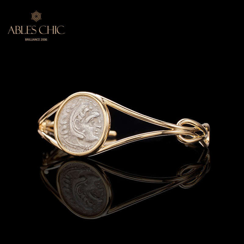 Bracelet grec Heracles Lira Coins