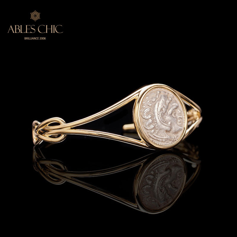 Bracelet grec Heracles Lira Coins