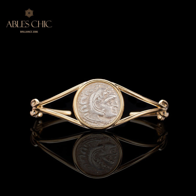 Bracelet grec Heracles Lira Coins