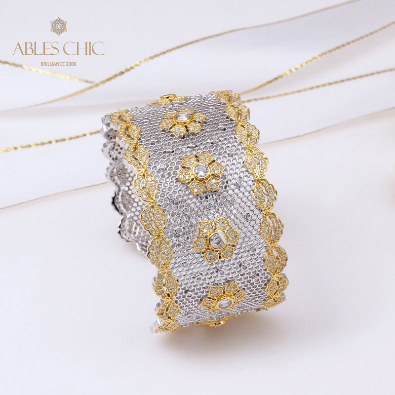 Bracelet Floral en Dentelle Aérée 5164