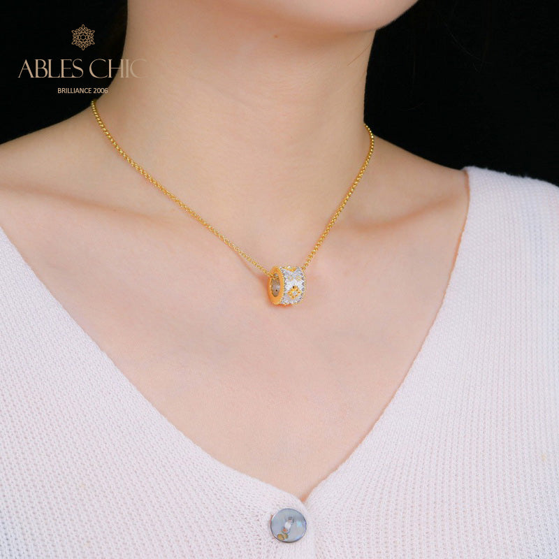 Collier Floral Trèfles Fretwork 5005