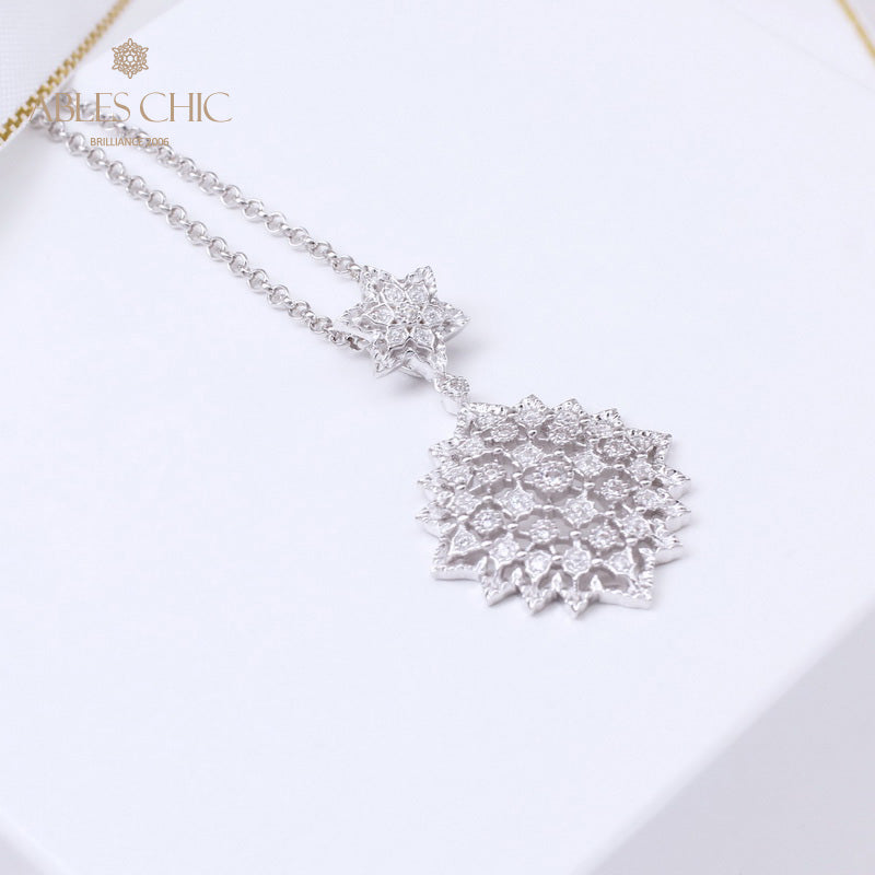 Collier Étoilé Filigrane Nid d'Abeille 5007